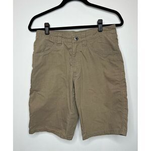 Patagonia Shorts Mens 28 Khaki Organic Cotton Zipper Fly Pockets Hiking Camp 10"